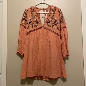 Boho long sleev Altar’d State Dress